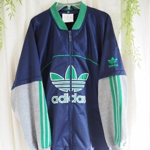 Adidas Classic Jacket Navy Blue/Green/Gray